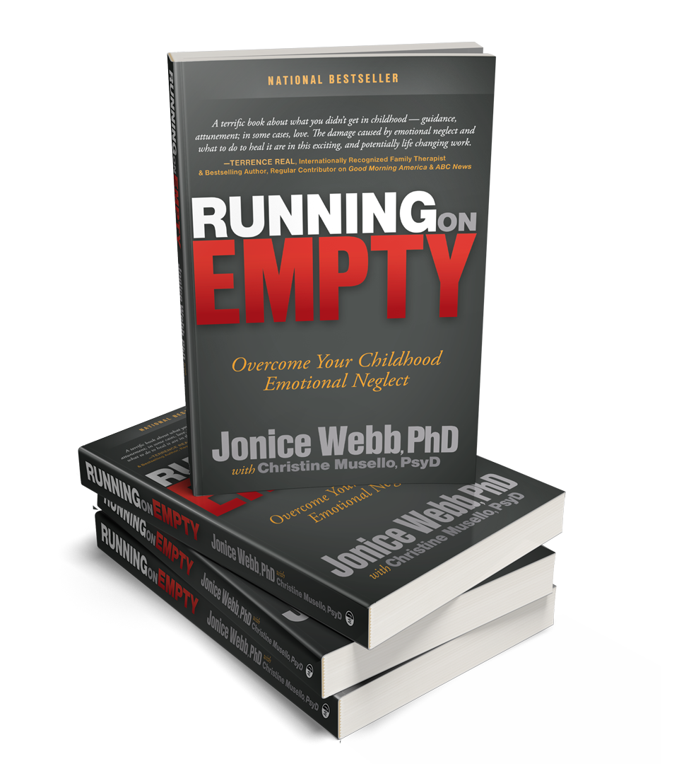 Running on Empty Book Dr Jonice Webb is a therapist specializing in neglect and childhood emotional neglect CEN Learn how CEN affects you your kids and begin recovering today